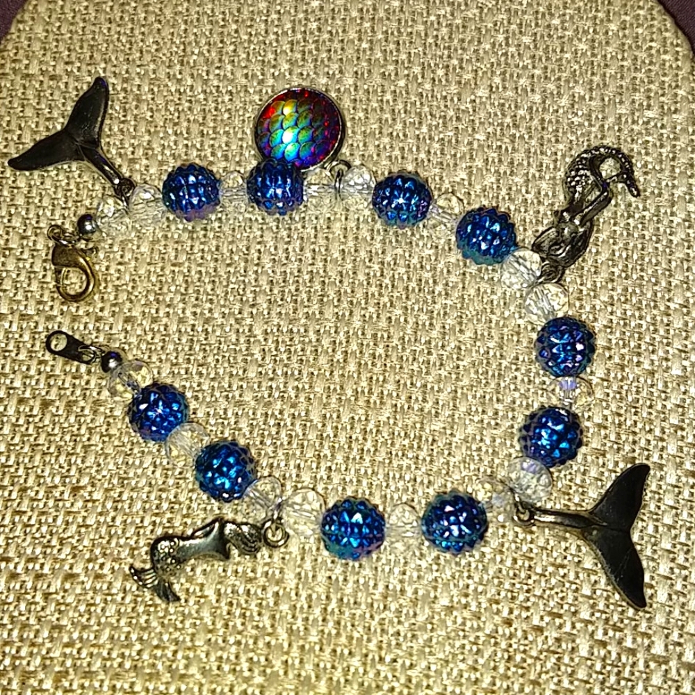 Mermaid Charm Bracelet 7”